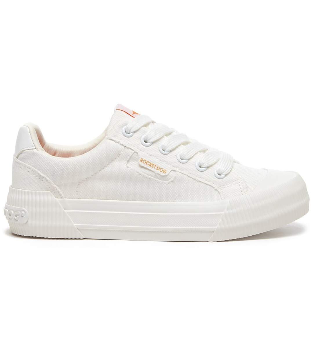Womens/ladies Cheery Trainers White Rocket Dog-3