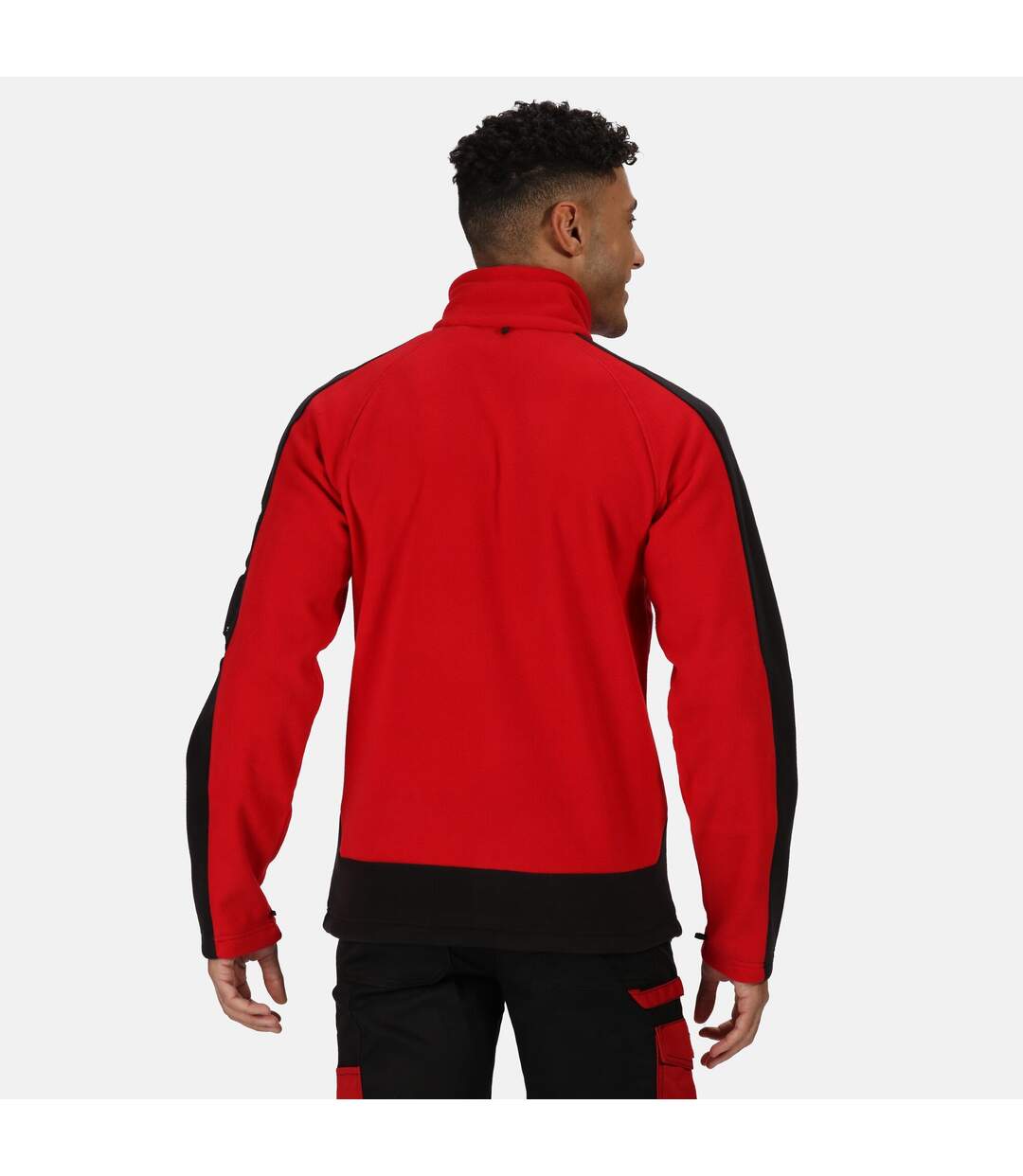Regatta Mens Contrast Fleece Jacket (Classic Red/Black) - UTRG3568
