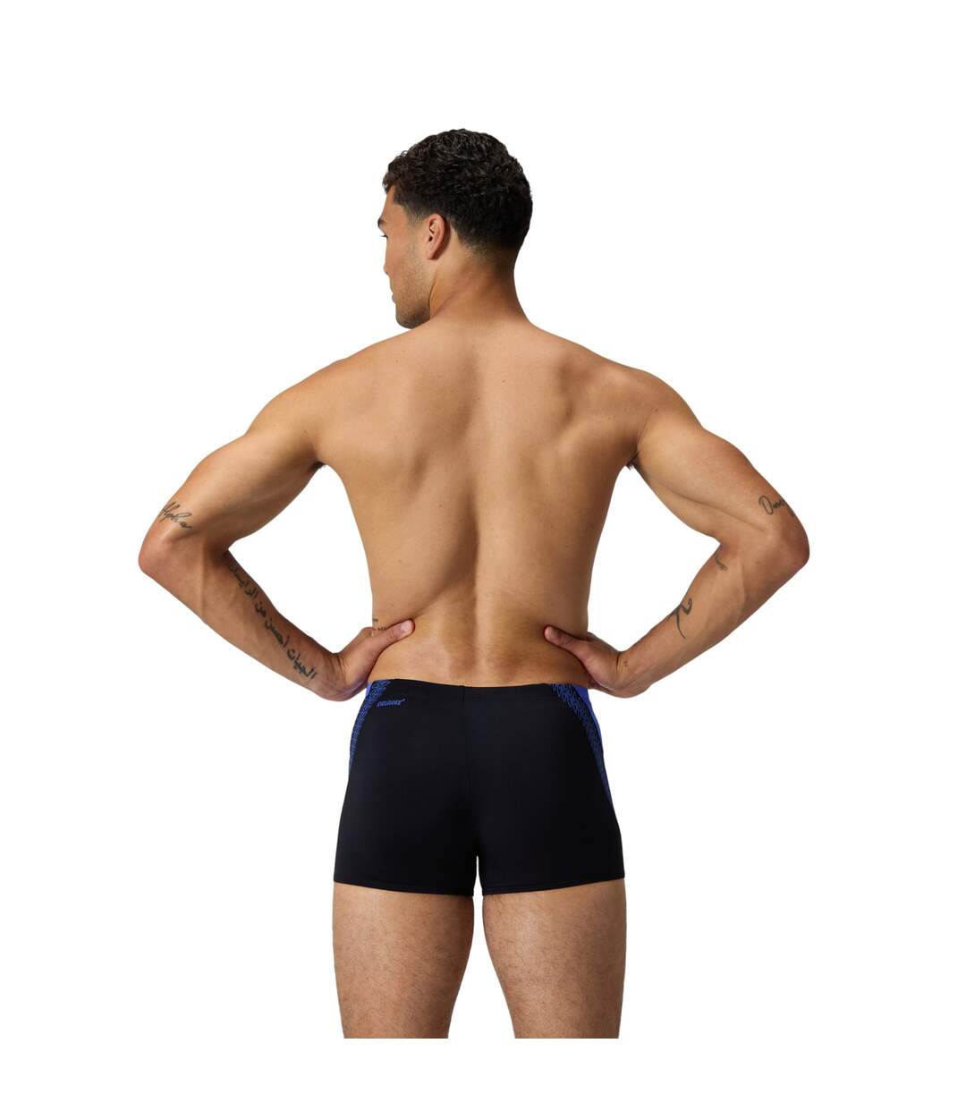 Mens Hyperboom Splice Swim Shorts Blue Speedo-3