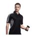 Polo À Manches Courtes Cooltex Active Pour Homme Noir Gris GAMEGEAR-1