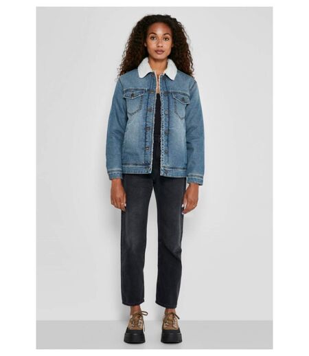 Veste sherpa en denim