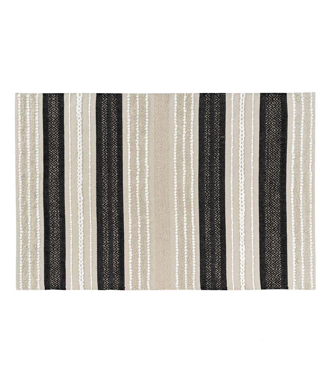 Tapis Déco Mirage 120x170cm Naturel & Noir-1