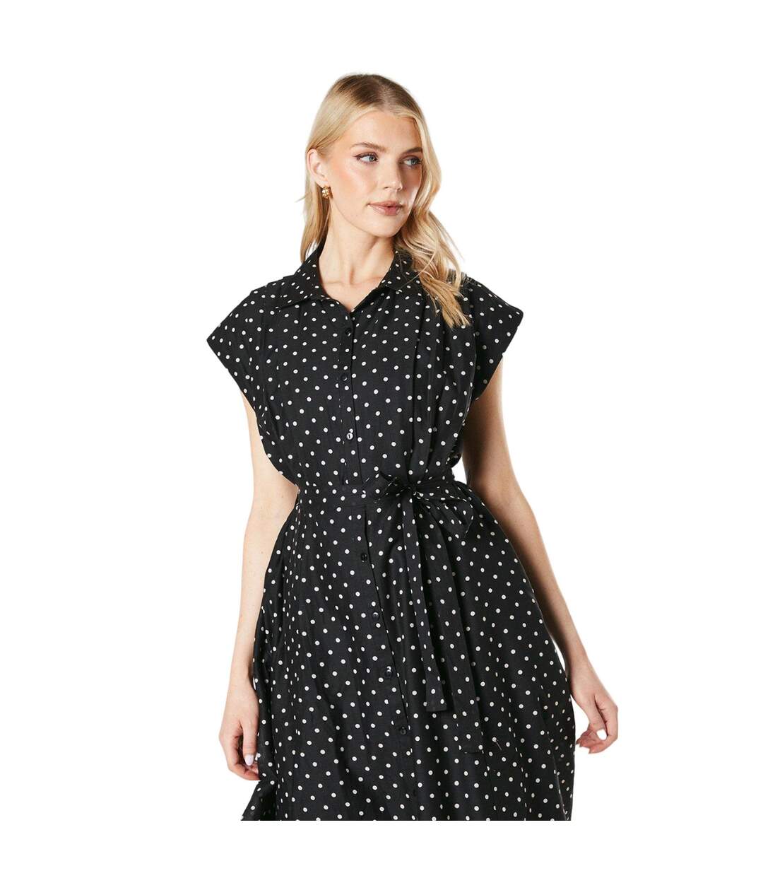 Robe chemisier femme noir Principles-3