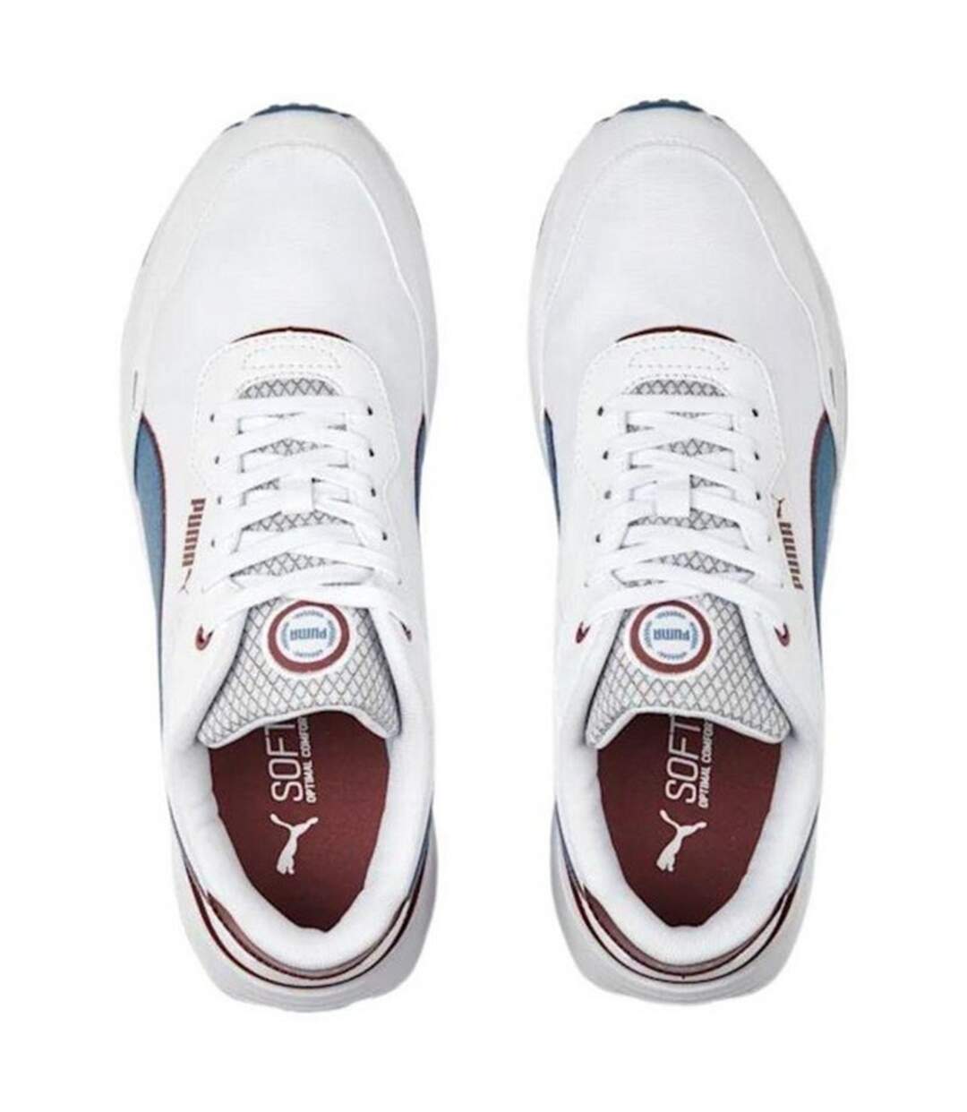 Baskets Runtamed Plus Homme Blanc Bleu Puma-4