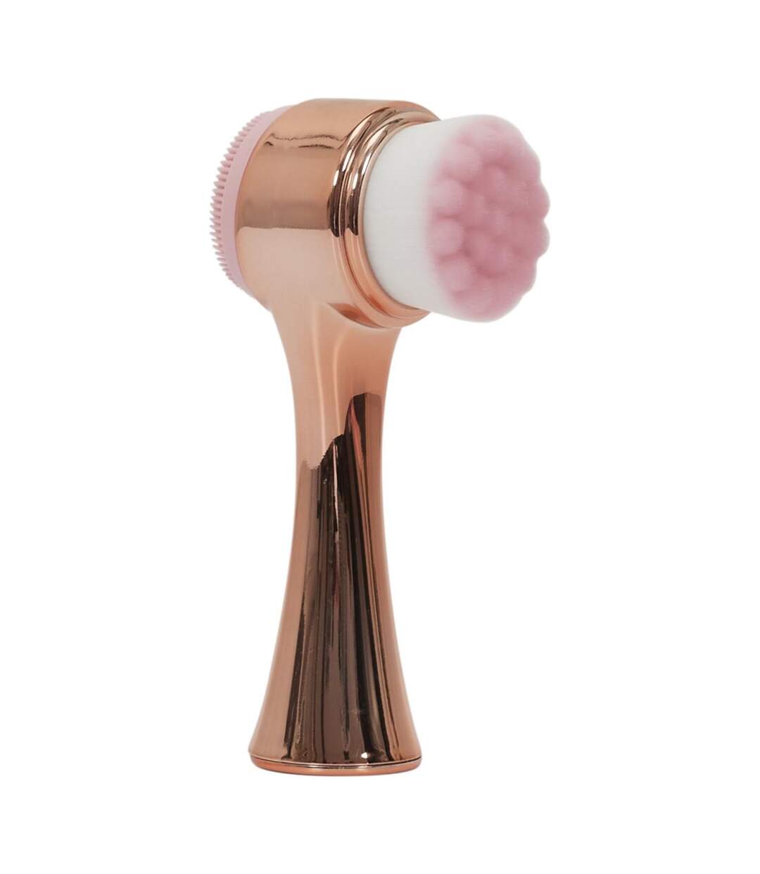 Brosse Visage 2 en 1 Double Action 13cm Rose-1