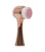Brosse Visage 2 en 1 Double Action 13cm Rose-1