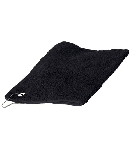 Towel City Luxury Range 550 GSM - Sports Golf Towel (30 X 50 CM) (Black)