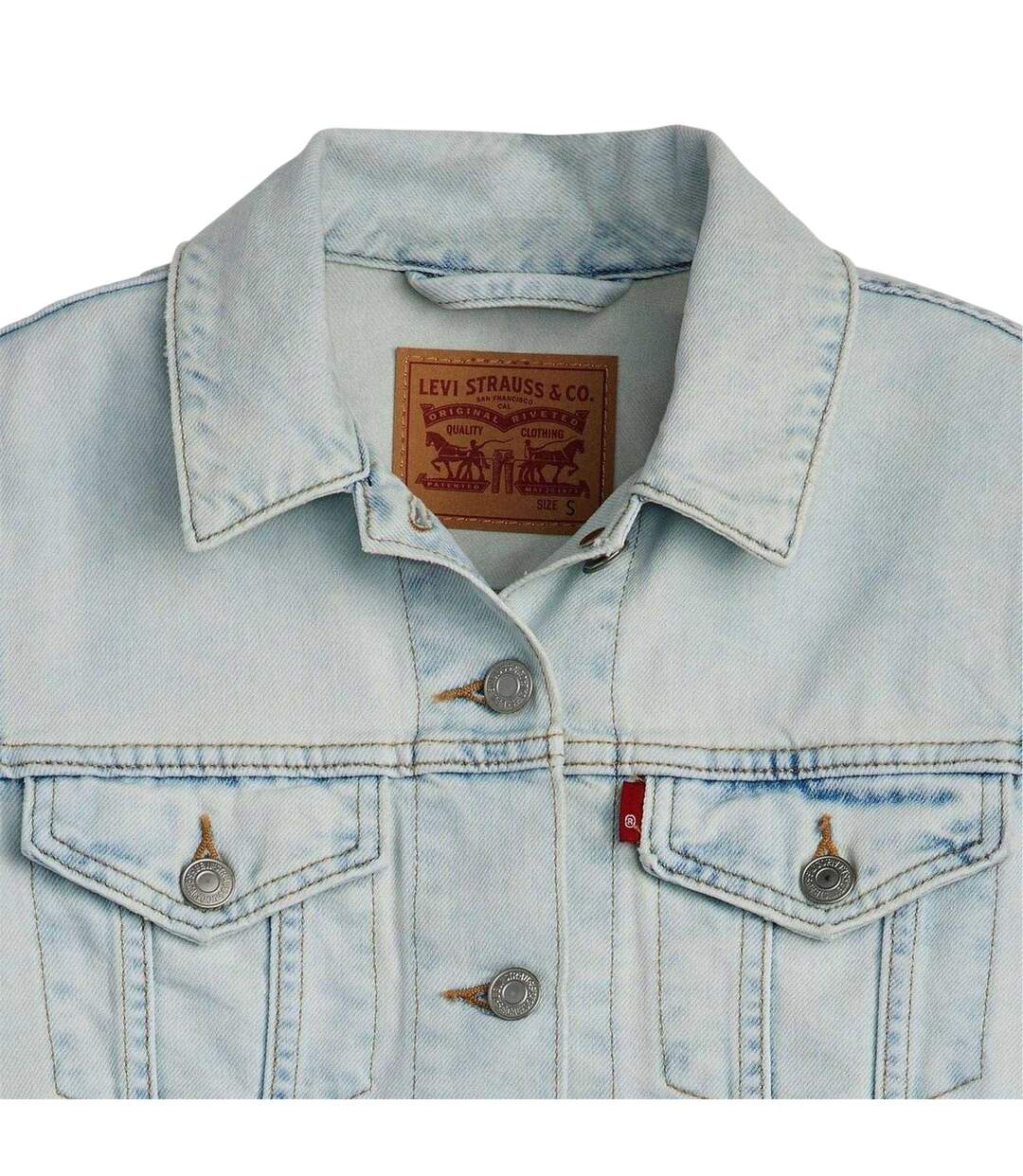 Veste Camionneur Original Femme Bleu Levis-4
