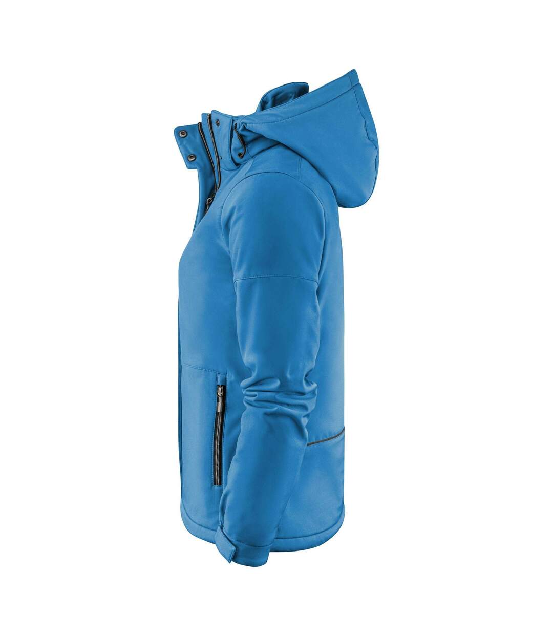 Womens/ladies Overlanding Soft Shell Jacket Ocean Blue Printer-3