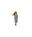 Robe Mi-longue Sans Manches Femme Vert Brave Soul-1