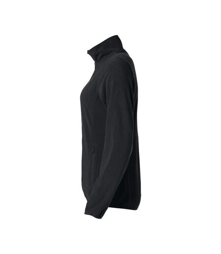 Womens/ladies basic microfleece jacket black Clique