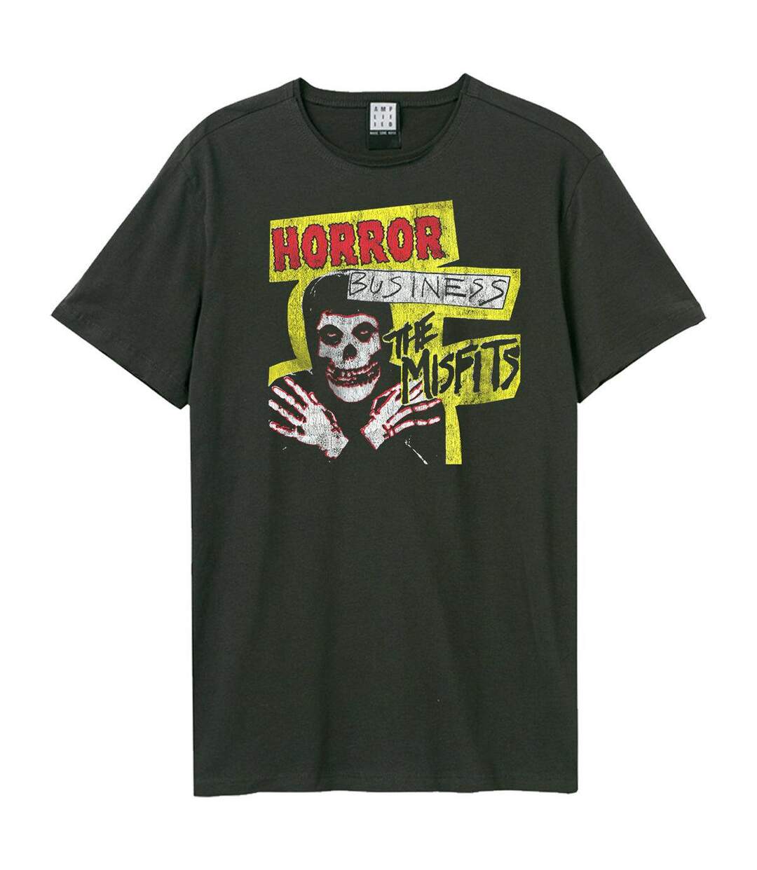 Unisex Adult Horror Business Misfits T-shirt Charcoal Amplified-1