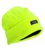 FLOSO Mens Hi Vis Thinsulate Thermal Fleece Winter Beanie Hat (3M 40g) (Neon Yellow) - UTHA406-1