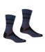 Regatta Mens Samaris 3 Season Socks (Pack of 2) (Moccasin Brown/Briar Grey) - UTRG5824