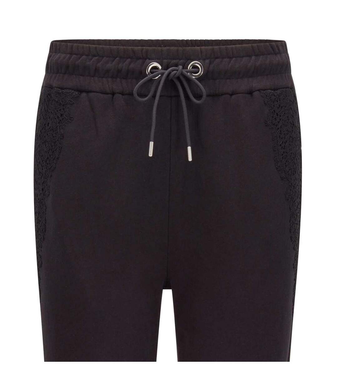 Womens/ladies Emonis Tracksuit Bottoms Black Boss-2
