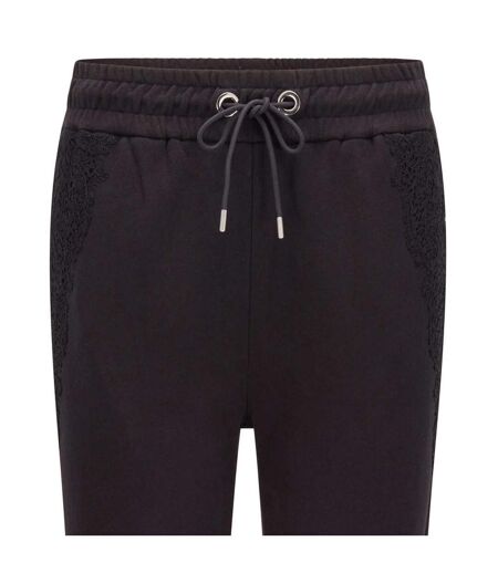 Womens/ladies Emonis Tracksuit Bottoms Black Boss