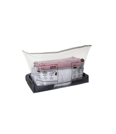 Housse de Rangement Sous Vide Basse Press 100cm Gris