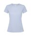 Womens/ladies Estoril Short-sleeved T-shirt Zen Blue Roly-1
