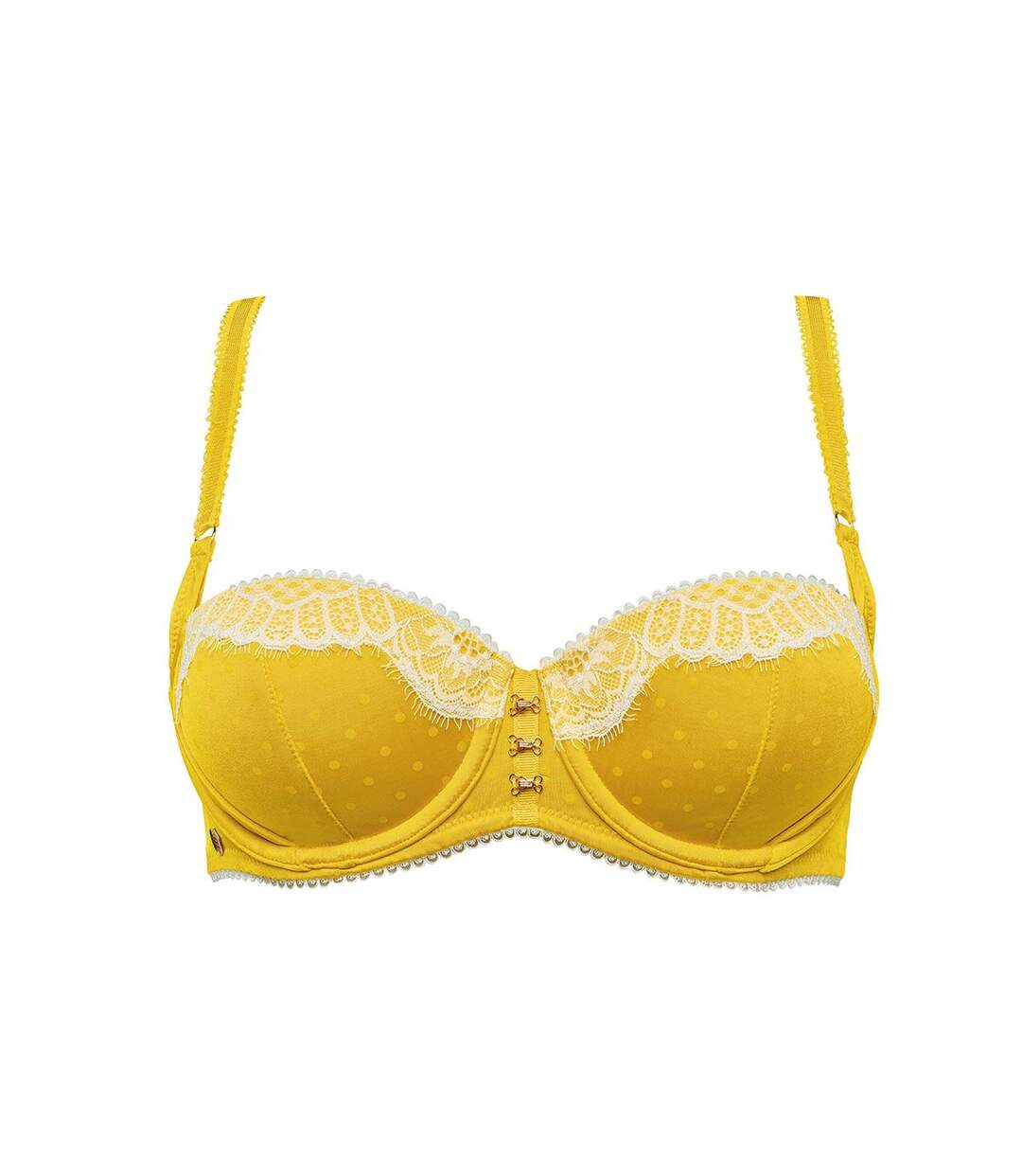 Soutien-gorge ampliforme coque moulée jaune Delice