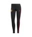 Legging Motif/style Manchester United Fc Femme Noir Adidas-2