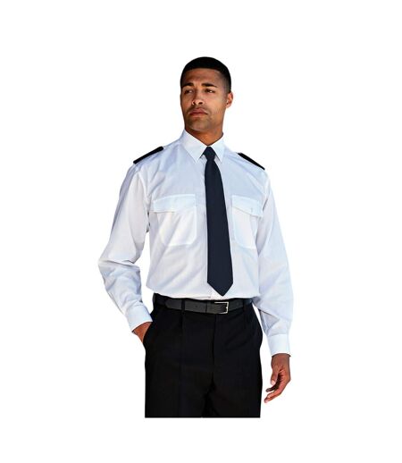 Unisex adult clip-on tie one size navy Premier