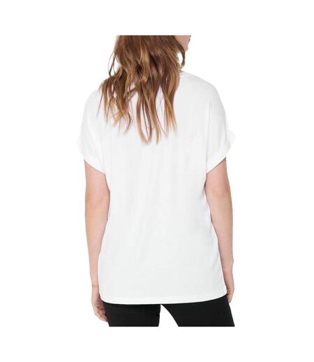 T-shirt Blanc Femme Only Moster - S