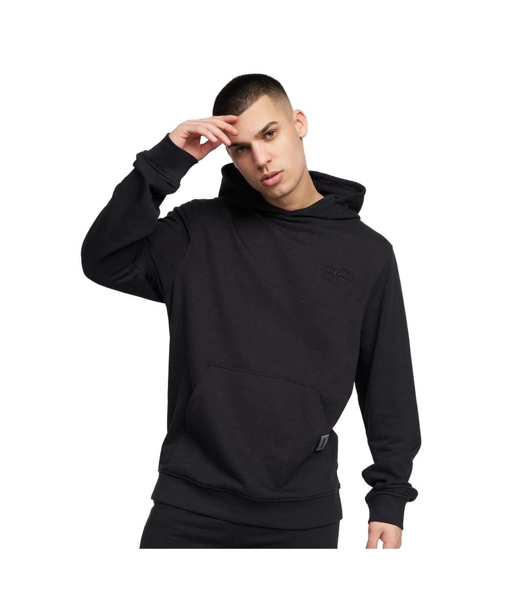 Crosshatch Mens Emmson Hoodie (Black)