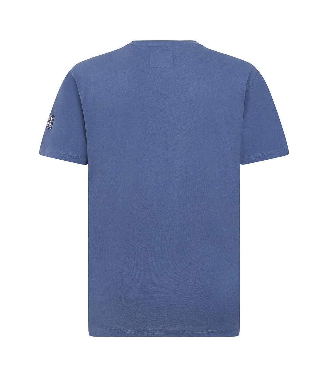 T-shirt Motif/style Vélo Homme Bleu Denim Lazy Jacks-3