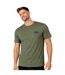 T-shirt homme col rond en jersey 140grm imprimé devant Log4 Vondutch-1