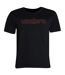 Mens Linear Crew Neck T-shirt Black Umbro-1