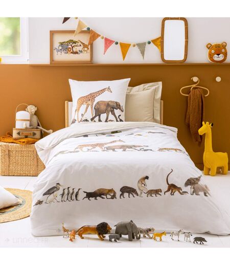 Housse de couette percale de coton NOÉ