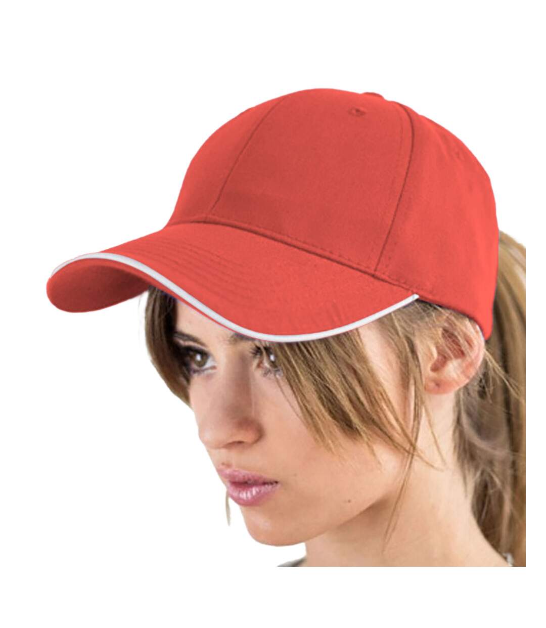 Casquette avec ourlet réflectif reflect mixte rouge Atlantis-3