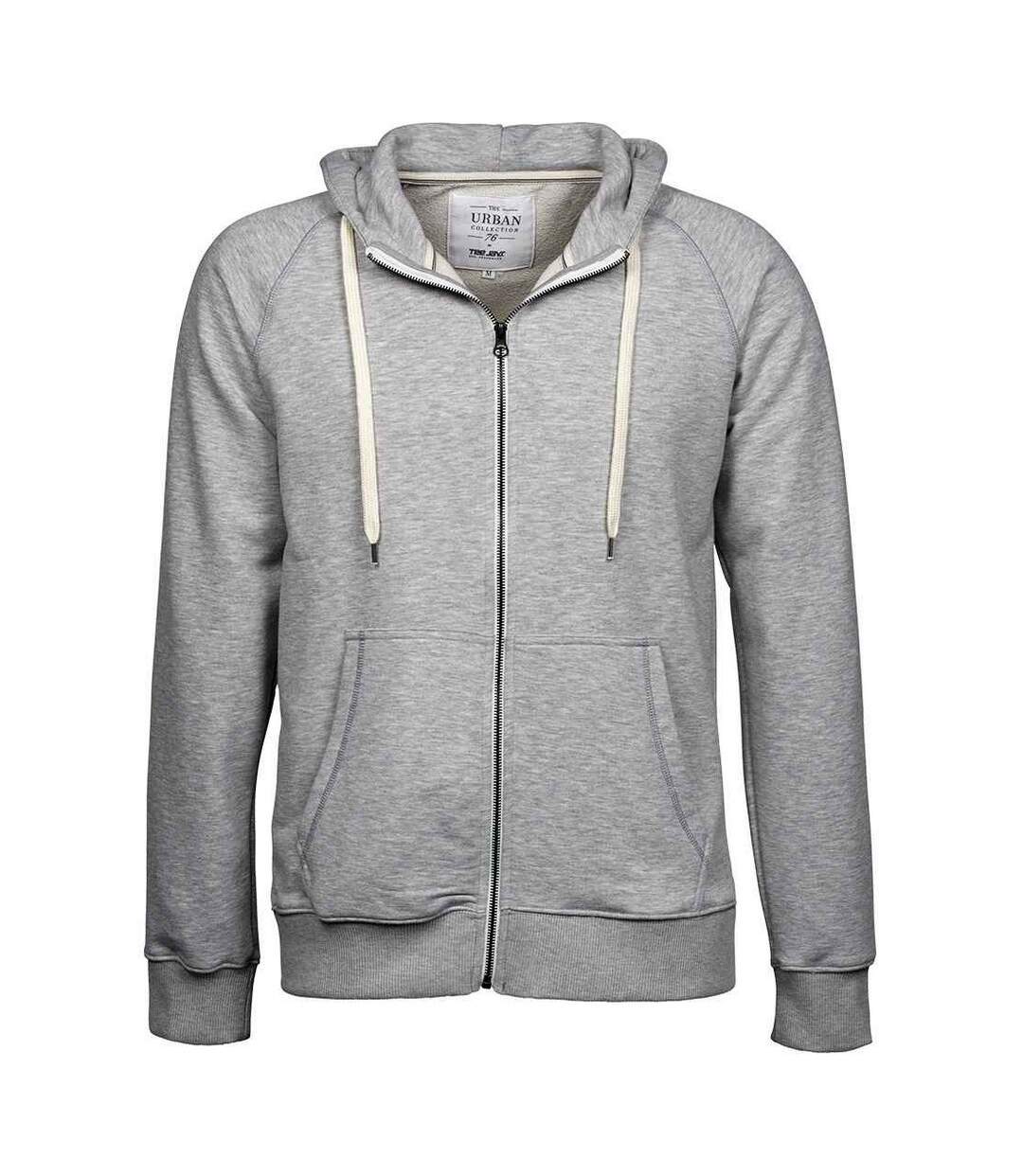 Veste à capuche urban homme gris chiné Tee Jays