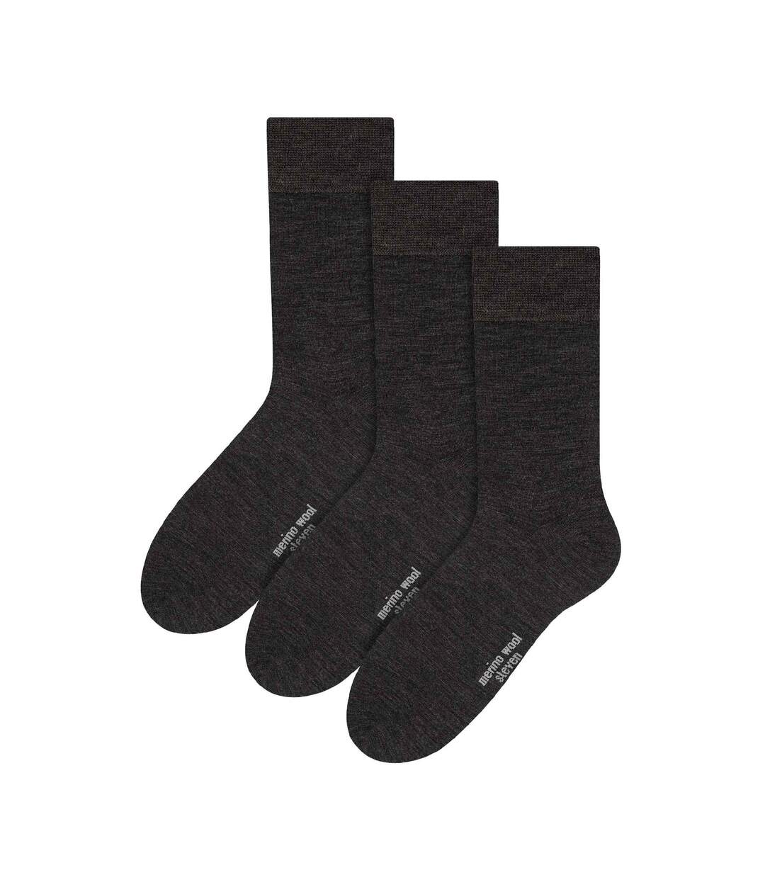 Steven - 3 Paires Homme Chaussettes Merinos Laine Chaudes Randonnée-1