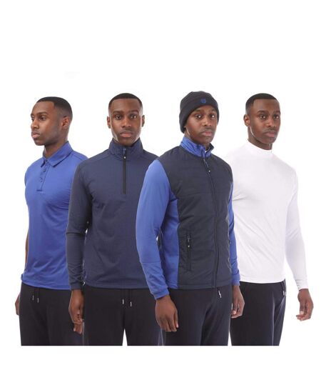 Mens Base Layer Set Blue Island Green