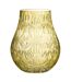 Vase Design en Verre Diamant 28cm Jaune-1