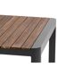 Table de jardin fixe en aluminium et acacia 10 places PARADIZE - Noyer et graphite-4