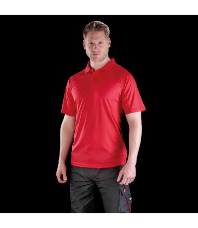 Polo Performance Adultes Rouge Spiro