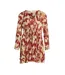 Robe beige/rouge femme vila vimunthe  3/4-1