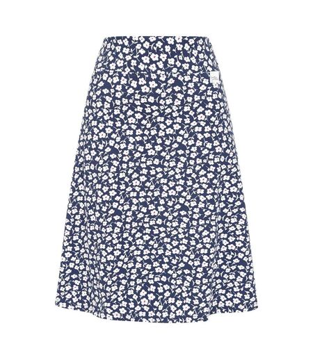 Womens/ladies Buttercups Jersey Midi Skirt Blue White Lazy Jacks
