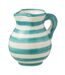 Pichet en Céramique Granada Rayure 0,5L Bleu Aqua-1