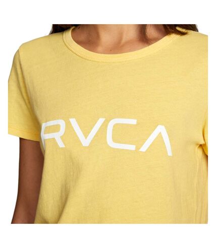 T-shirt Jaune Femme RVCA Big