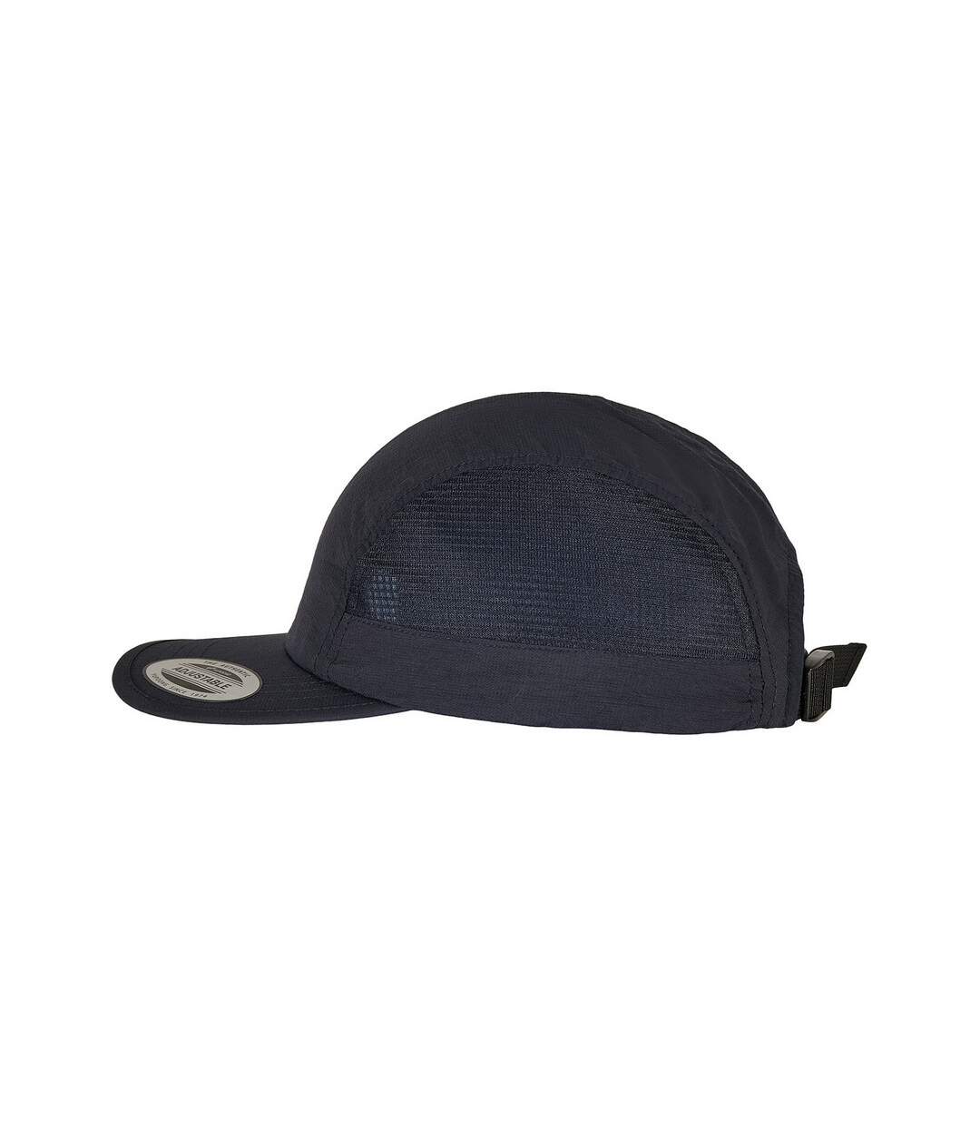 Unisex adult nylon snapback cap black Flexfit-3