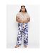 Pantalon large imprimé abstrait-4
