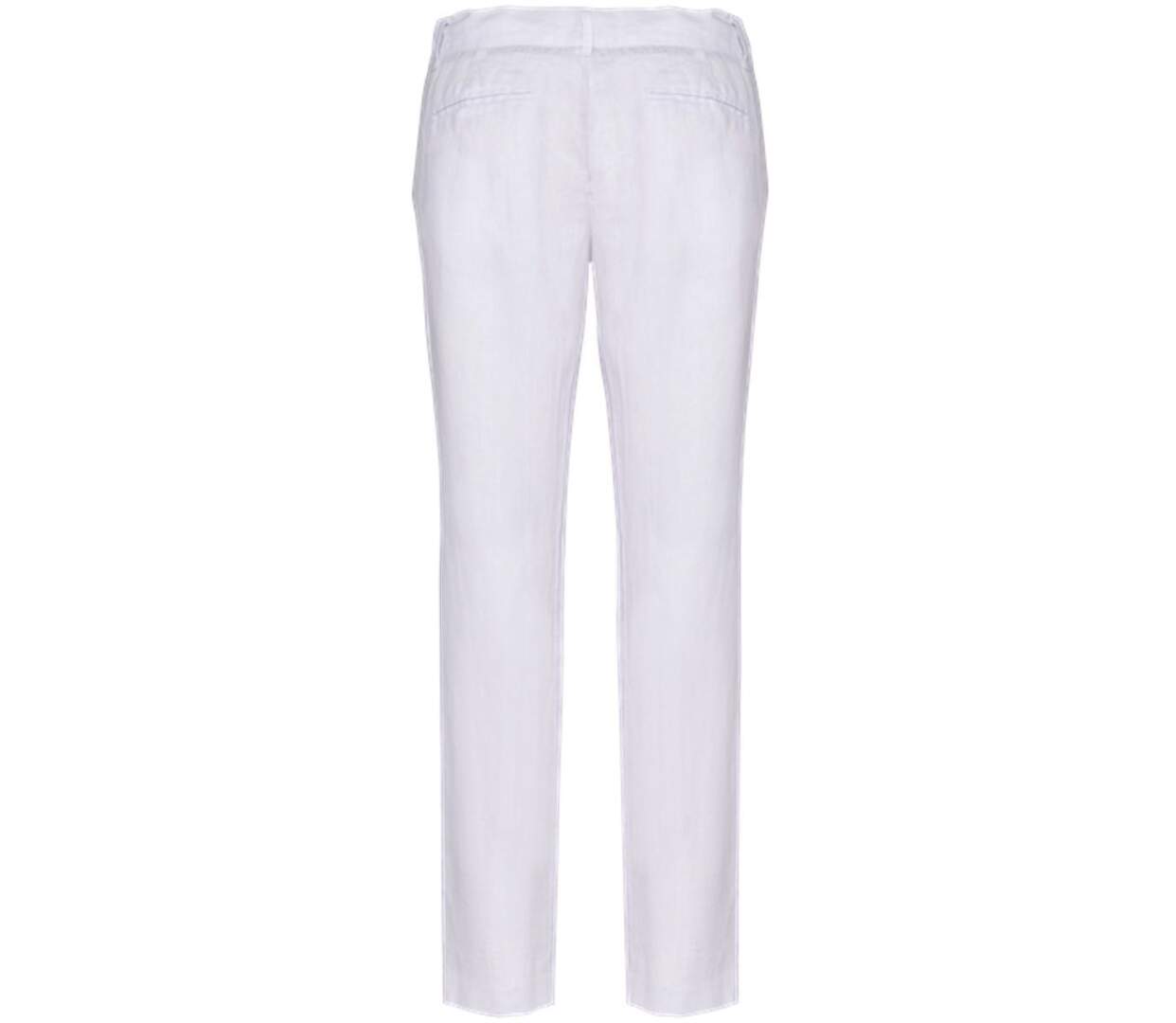 Pantalon en lin - Femme - PATS712 - blanc-3