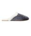 Womens/ladies Beaded Mule Slippers White Black Biba-1