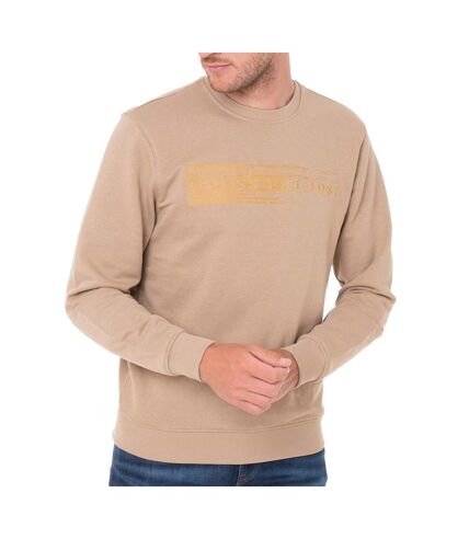 Sweat Beige Homme Guess Brode