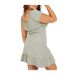 Robe Courte Manches Courtes Femme Vert De Gris Clair Brave Soul-3