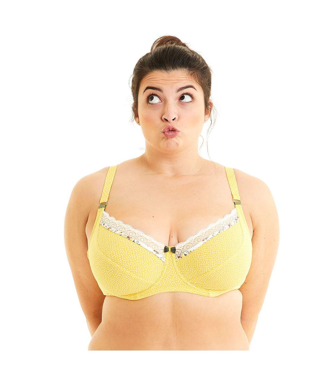 Soutien-gorge grand maintien jaune Eole