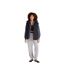Womens/ladies Oslo Padded Gilet Jet Black Animal-1